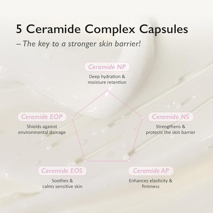 HARUHARU wonder Black Rice 5 Ceramide Barrier Moisturizing Cream, Daily Skin Barrier Care, Long-Lasting Hydration, Soothing & Nourishing, Ceramide Capsules, Korean Skincare, 1.69 fl.oz