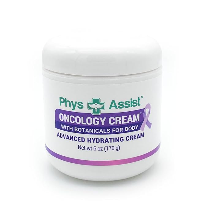 PhysAssist - Oncology Body Cream with Botanicals, 6 oz. Soothing and Hydrating to Stressed Skin. Made with Oils of Lavender, Calendula, and Peppermint. Non-Irritant, Clinically Tested.