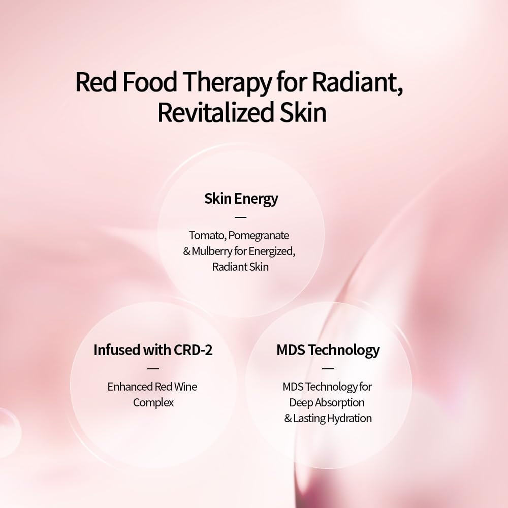 CHARMZONE DeAge Red Addition (New Version) Korean Skincare Set – Anti-Aging Toner & Emulsion Duo (100ml / 3.38 fl.oz Each) with Red Wine, Pomegranate & Tomato for Hydration, Firming & Radiance