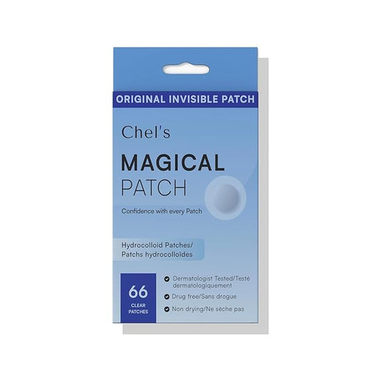 Chel's Magical Cosmetic Acne Pimple Patches | Hydrocolloid Patches for Acne & Zit Treatment | Invisible Spot Cover for Blemishes & Breakouts | Korean Skincare (Pack of 3)