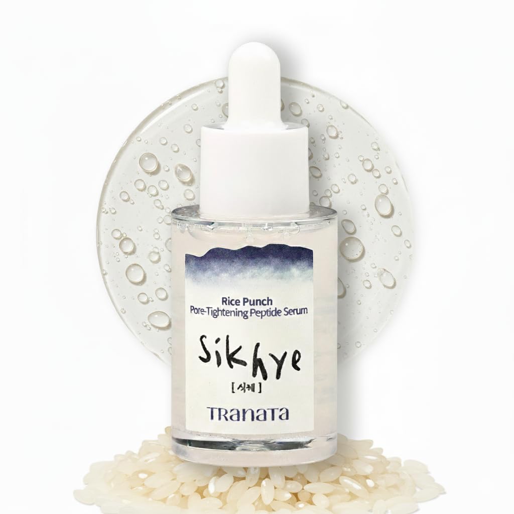 [TRANATA] Rice Punch Peptide Capsule Serum Pore tightening – Korean rice skincare with 80% Rice peptide for Glass Skin Glow Pore tightening Hydration peptide Rice& Lactobacillus for Face