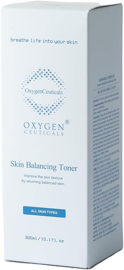 Skin Balancing Toner – Hydrating & pH Balancing Facial Toner with Centella, Lavender & Freesia Extracts, Improves Skin Texture for Oily & Combination Skin 10 fl.oz (300ml)