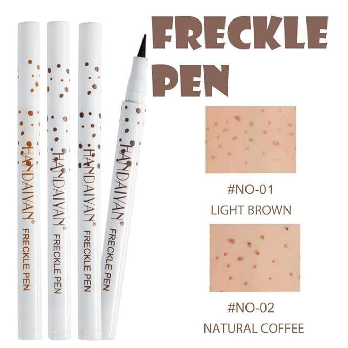 Freckle Pen 2 Colors, Natural Lifelike Freckle Makeup