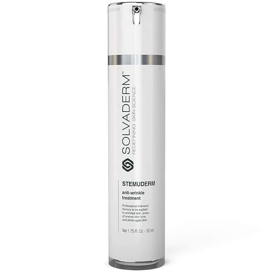 Stemuderm Face & Eye Cream - Anti Aging Skincare - Daily Moisturizer for Fine Lines, Wrinkles & Eyebags - Supports Natural Collagen Production & Elastin - Organic Plant Based Stem Cells - 1.75 fl oz
