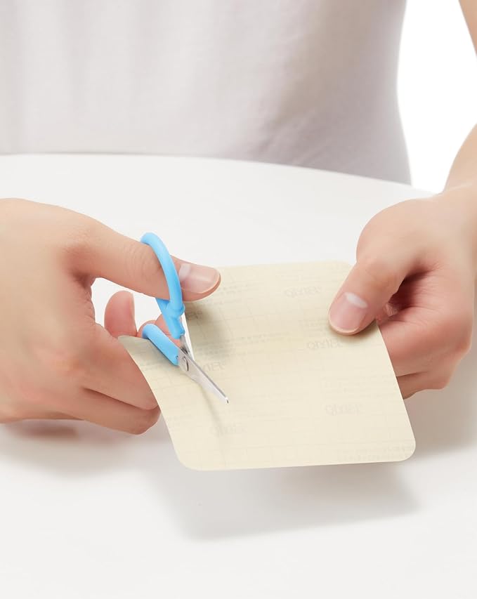 Easyderm Thin Hydrocolloid Large Wound Dressing 4”x4” 2 Pack (4 Dressings) Waterproof, Latex Free, Highly Absorbent Dressing for Burns, Blisters, Pimple Care and Wound Healing with Mini Scissor