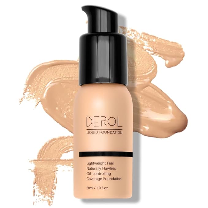 Foundation Full Coverage Liquid Foundation Cream - Lightweight