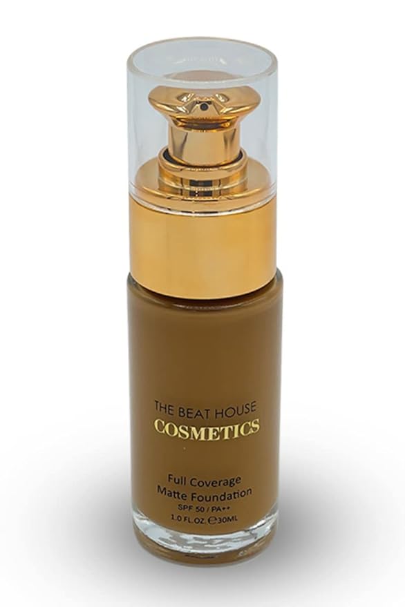 Full Coverage Matte Foundation (Caramel) | SPF 50/ Stay |