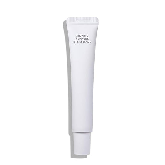 Whamisa Organic Flowers Eye Essence, Waterless Formula, Fermented Postbiotics for Gentle Care, Under Brightener, Hydration, Elasticity & Slow-Aging Support (30ml)