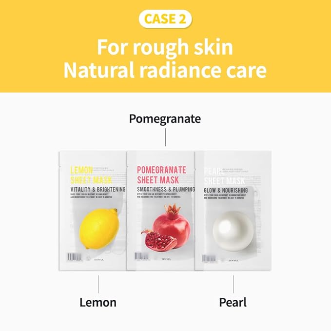 EUNYUL Purity Korean Collagen Face Mask for Skincare 8 Types x 5 Sets Hydrating and Nourishing