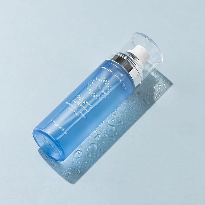 Cryogenic Activator 100ml / 3.38 fl.oz – Mineral-Rich Deep Sea Water Mist with Dissolved Oxygen, Soothing & Regenerating Spray for Soothing, Clinically Tested Non-Irritating.