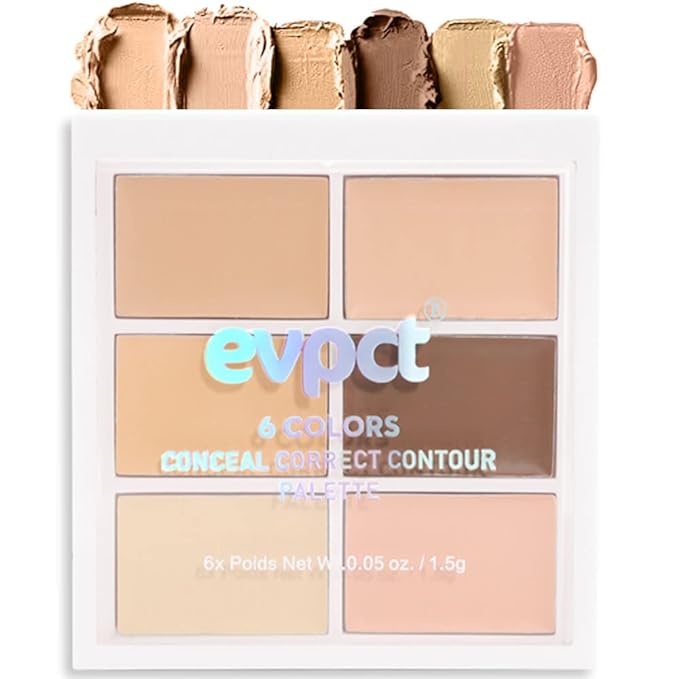 evpct 6 Colors Conceal Correct Cream Contour Makeup Covers redness