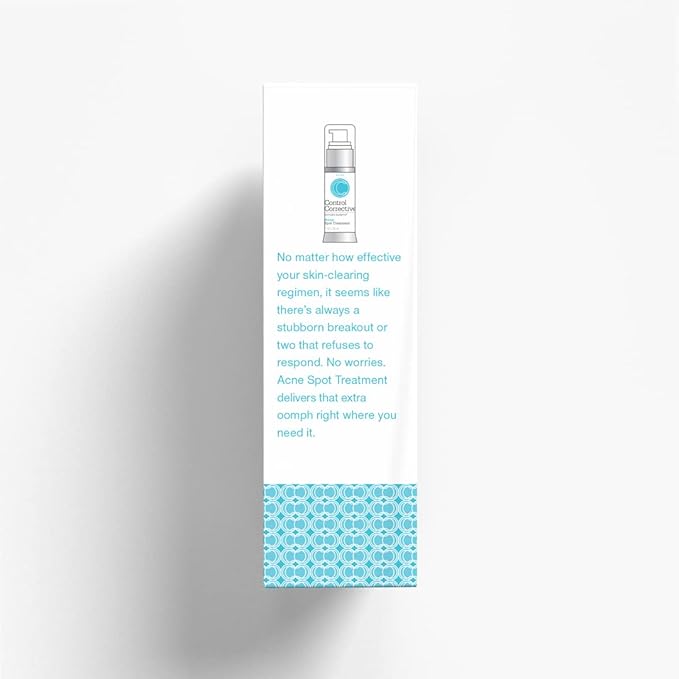 CONTROL CORRECTIVE Acne Spot Treatment, 1 Oz - Reduce & Treat Acne Breakouts, Potent Blend Of Lactic & Glycolic Acid, Exfoliating, Lightweight Gel, No Parabens Or Dyes, Calming Aloe Vera, Witch Hazel