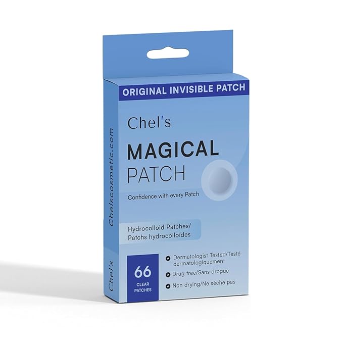 Chel's Magical Cosmetic Acne Pimple Patches | Hydrocolloid Patches for Acne & Zit Treatment | Invisible Spot Cover for Blemishes & Breakouts | Korean Skincare (Pack of 3)