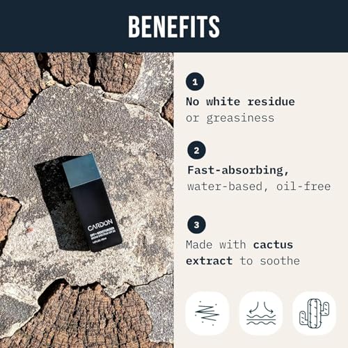 Cardon Men's SPF 30 Korean Sunscreen for Face, Facial Moisturizer With Sunblock, Anti-Aging Face Sunscreen, SPF Facial Moisturizer, Men's Skin Care Lotion with Cactus Extract (1 Bottle - 35ml)