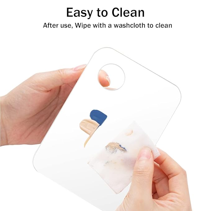 Acrylic Cosmetic Makeup Palette, 2 Pack Makeup Mixing