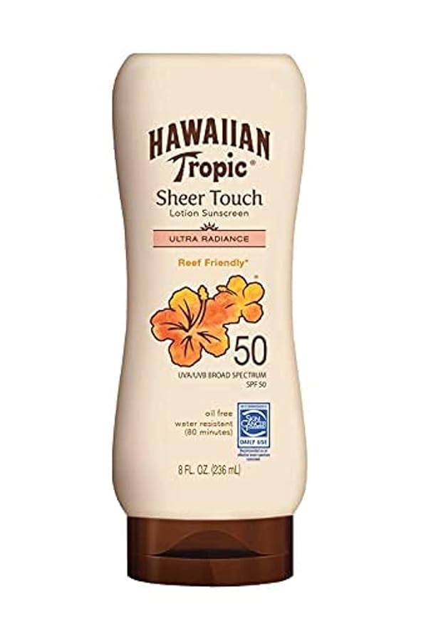 Hawaiian Tropic Sheer Touch Lotion SPF 50 Sunscreen-8 oz