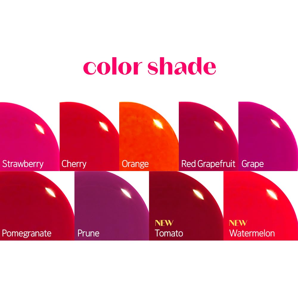 ETUDE Dear Darling Water Tint - Strawberry Ade (9g) | Vivid Color Lip Stain with Moisturizing Weightless & Non-sticky Finish Lip Stain | Smudge-proof Lip Tint | Korean Makeup, Kbeauty