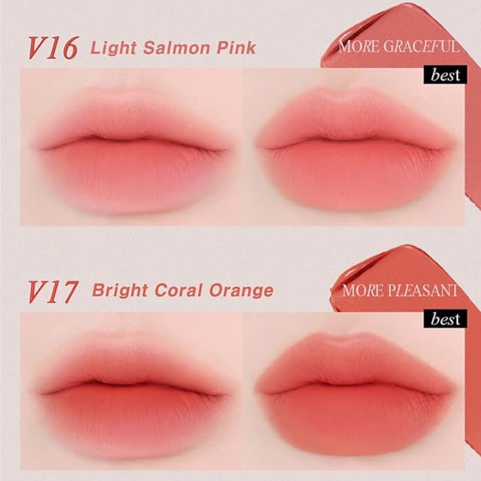 BBIA Last Velvet Tint - Soft & Creamy Matte Finish Lip Stain, Blur Effect with Velvety Texture, Long-Lasting, High Pigment, Lightweight, Non-Drying, Vegan, Korean Lip Makeup (V16 MORE GRACEFUL)