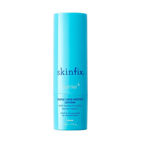 Skinfix Triple Lipid-Peptide Lotion - 1.7 oz - Lightweight, Hydrating Face Moisturizer - Non-Comedogenic - Fragrance Free - Vegan, Cruelty Free