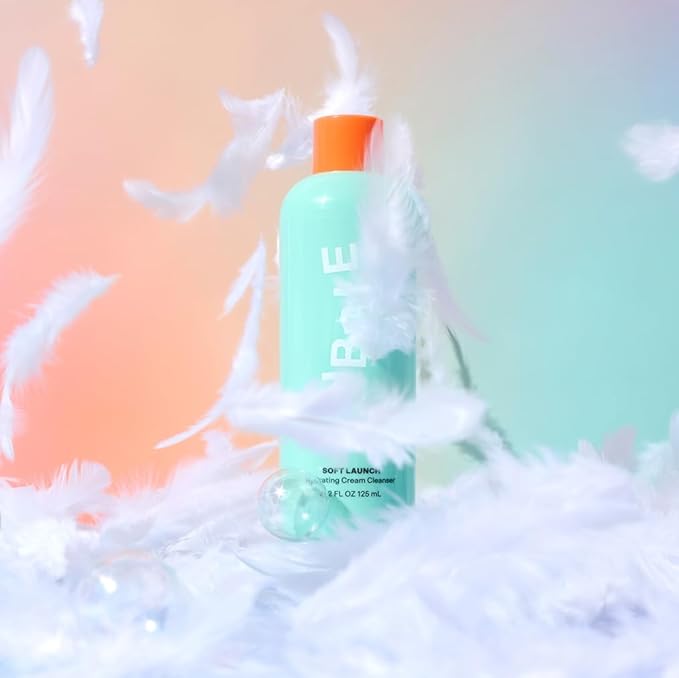 Bubble Skincare Soft Launch Cream Cleanser - Hydrating Facial Cleanser for Dry Skin - Foaming Face Wash Enriched with Avocado Oil to Soothe + Nourish Without Stripping Essential Moisture (50ml)