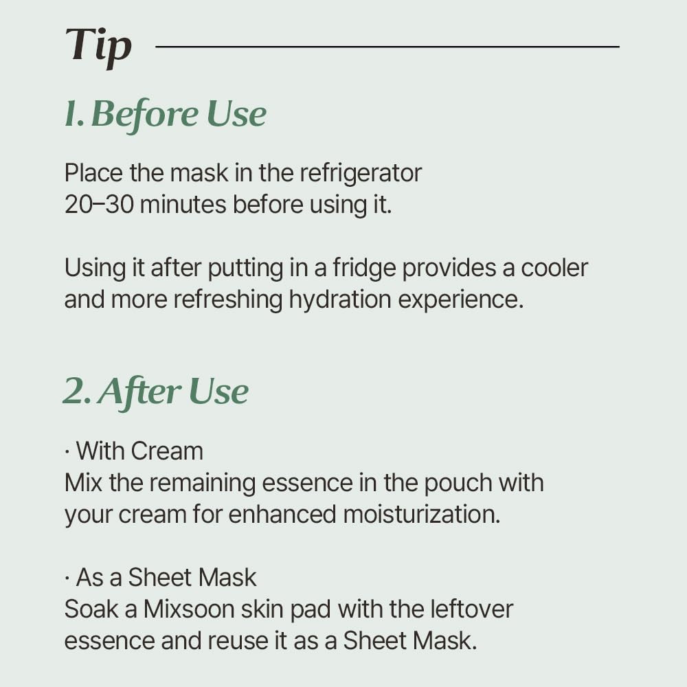 mixsoon Daily Mask Weekly Care Set 1Pack 7ea Soft Sheets Mask Pack Korea Glass Skin Care