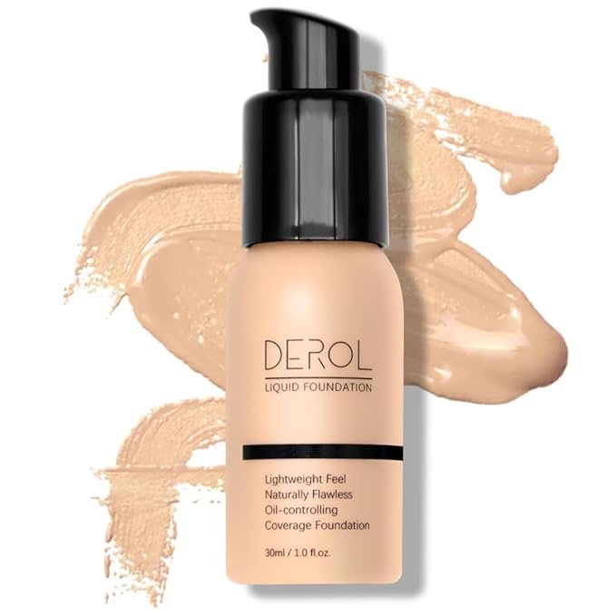 Foundation Full Coverage Liquid Foundation Cream - Lightweight
