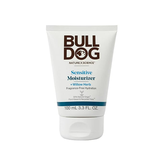 BULLDOG Mens Skincare and Grooming Face Moisturizer Fragrance Free, Sensitive, 3.3 Fluid Ounce