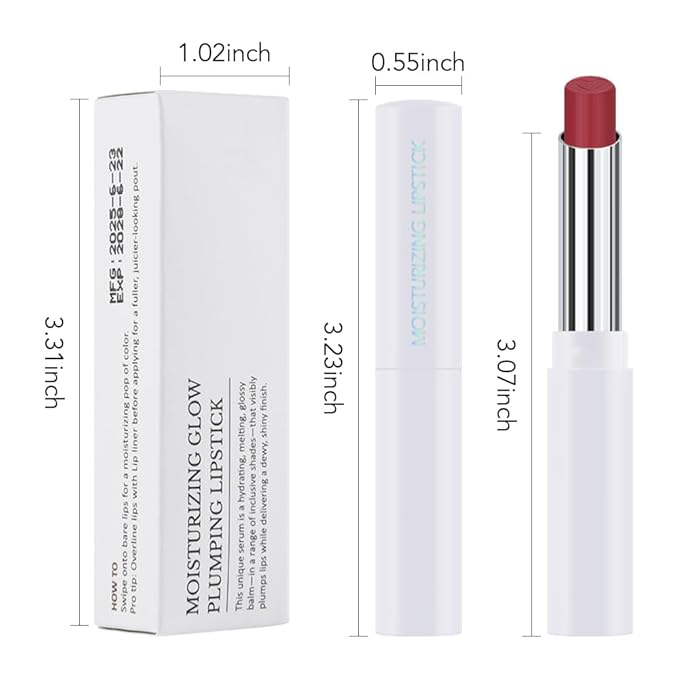 1Pcs Tinted Lip Balm Moisturizing Lipstick – Waterproof Hydrating Matte Lip Balm for Women, Creamy Natural Color Stain for Dry Lips,Soft Matte Finish with Subtle Scent (#11 Retro Red)