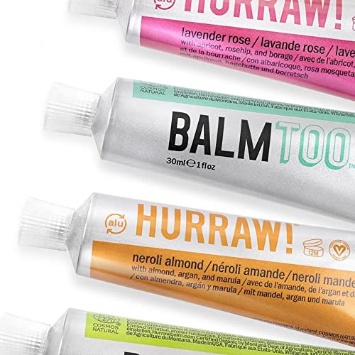 Hurraw! Balmtoo Squeezable Balm, Unscented: Thick Organic.