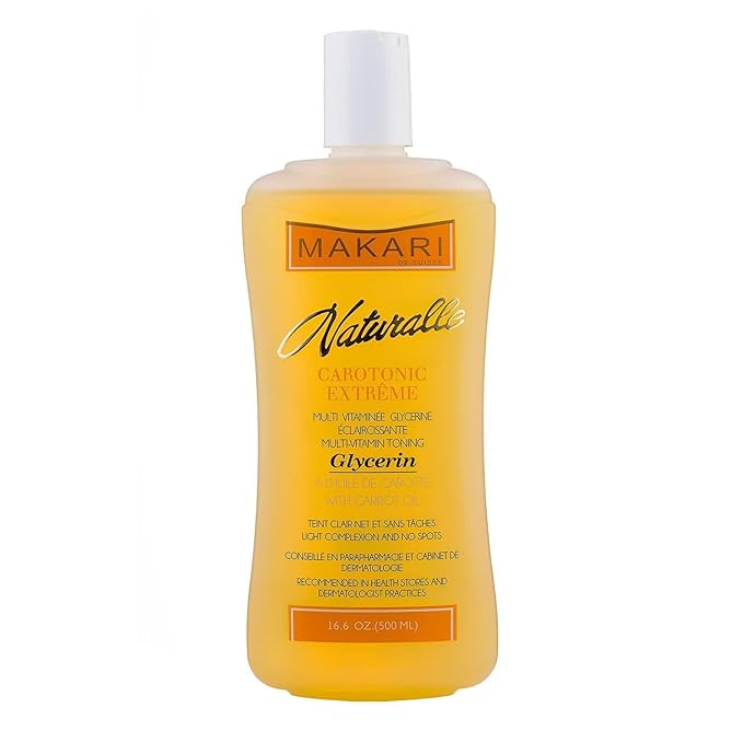 MAKARI Naturalle Carotonic Extreme Body Glycerin 2 Pack (16.6 oz) | Helps Brighten and Fade Body Scars and Marks | Glycerin Oil for All Skin Types | Safe for Sensitive Skin and Kids Ages 12 and Up