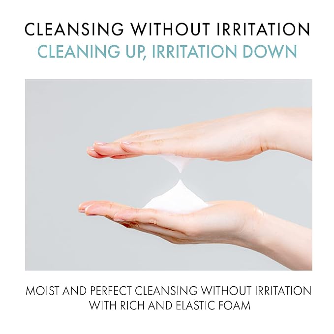 VIDIVICI Face Clear Perfect Cleansing Foam – Gentle Face Wash with Hyaluronic Acid and Moringa Seed Oil – Hydrating Foaming Cleanser – Soft, Fluffy Foam 4.06oz