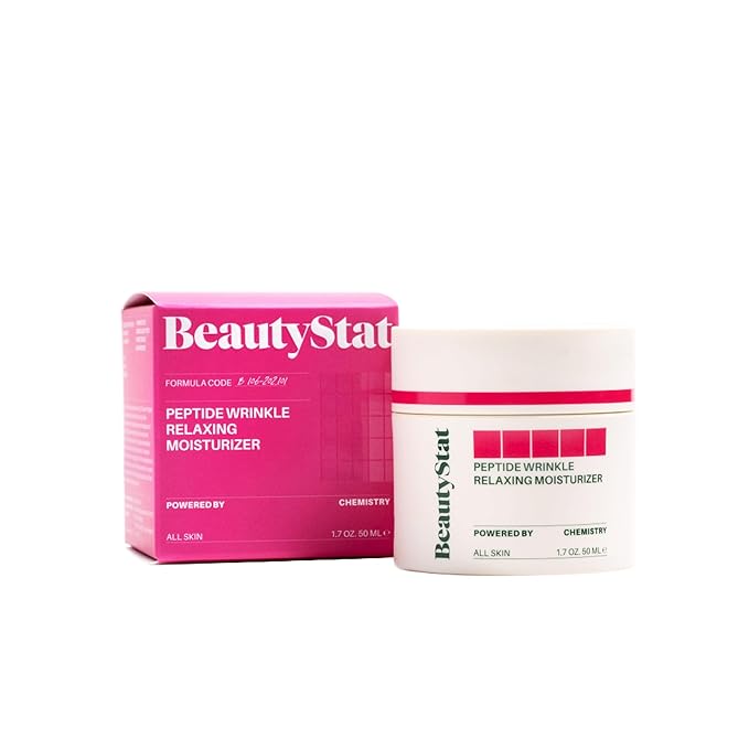BeautyStat Cosmetics Women's Peptide Wrinkle Relaxing Moisturizer, multicoloured, 1.7 Ounce