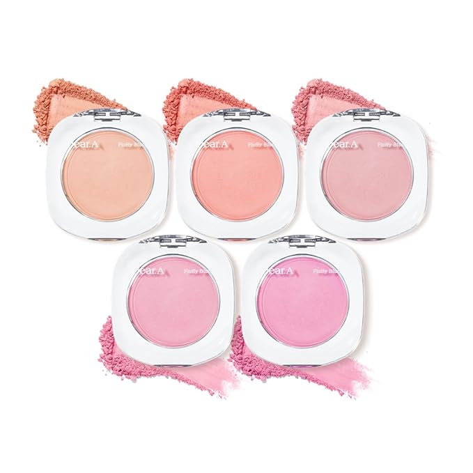 Dr.Althea Dear.A Fluffy Blush -An airy, long-lasting pressed First Crush)
