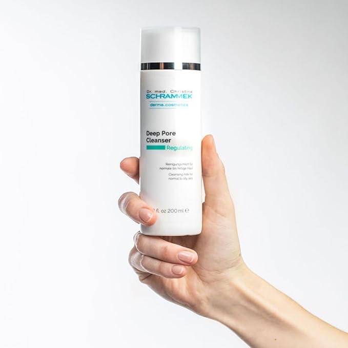 Schrammek Deep Pore Cleanser (6.8 fl oz) - Cleansing Milk for Normal Skin - Makeup Removal - Face Wash & Cleanser – No Parabens - Skin Care - Dr