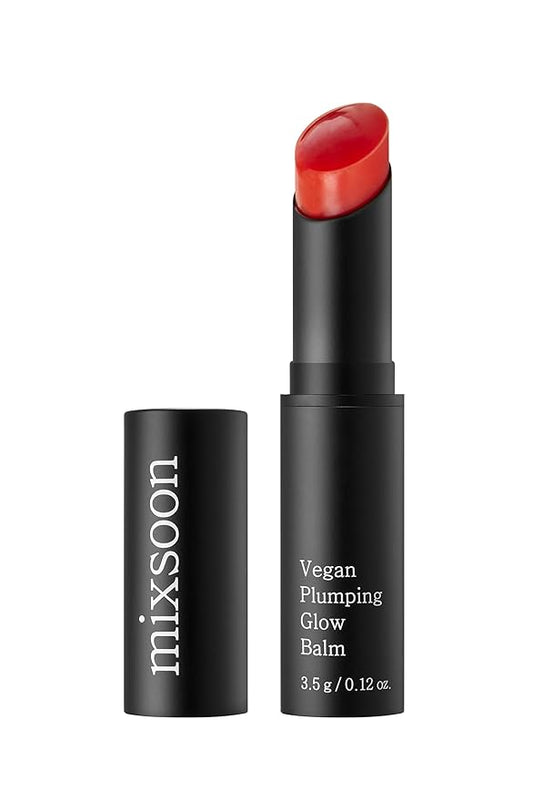 mixsoon Vegan Plumping Glow Balm 0.12 Oz / 3.5g Lip Plumper Balm Moisturizer Glow Korean Glass Skin Care