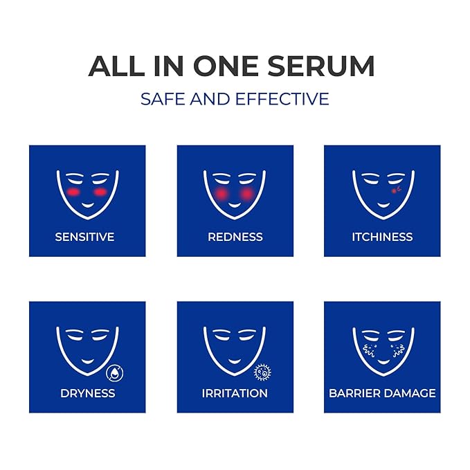 Moisturizing Barrier Serum, 4D Hyaluronic Acid Serum for Face with Vitamin B5 and Ceramides, Anti-Aging Hydrating, Plump and Repair Dry Skin, Daily Skin Care Treatment 1oz