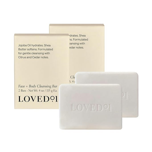 Face & Body Cleansing Bar, John Legend Skincare, Soap-Free & Gentle Non-Stripping Cleanser, Moisturizing with Shea Butter (4 Bars, 4 oz per bar)