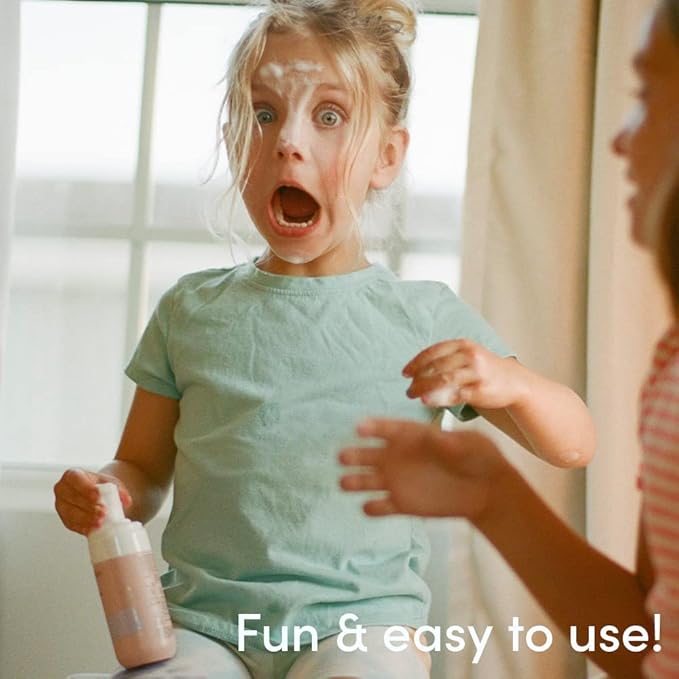 Evereden Kids Face Wash - 3.4 fl oz, Gentle Skin Care, Fresh Pomelo Scent, Gentle Foaming Cleanser, Non-Toxic and Hypoallergenic