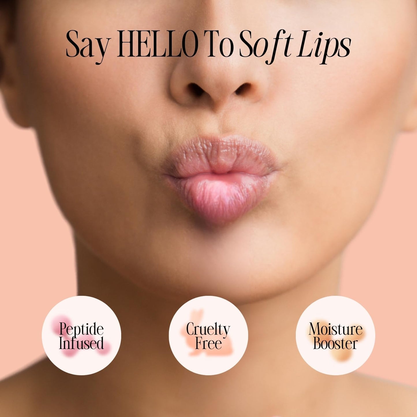 YUGLO Lip Sleeping Mask with Multi-Peptides | Peach Flavor | Hydrating & Plumping Lip Treatment for  Dry, Chapped Lips | Nourishes & Moisturizes | Overnight Lip Repair