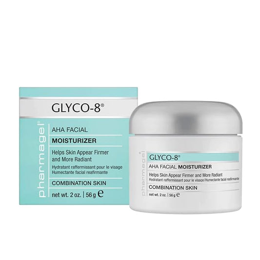 Pharmagel Glyco-8 Facial Firming Moisturizer for Combination Skin | Deeply Hydrating Daily Facial Moisturizer for Fine Lines and Wrinkles - 2 oz.