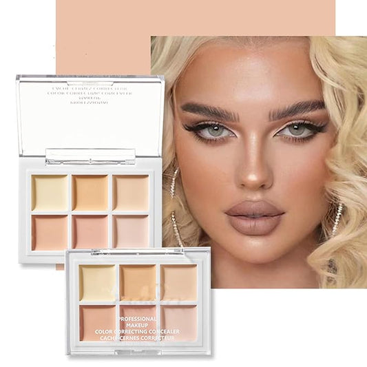 Color Correcting Concealer Palette 6 Colors Lightweight Smooth