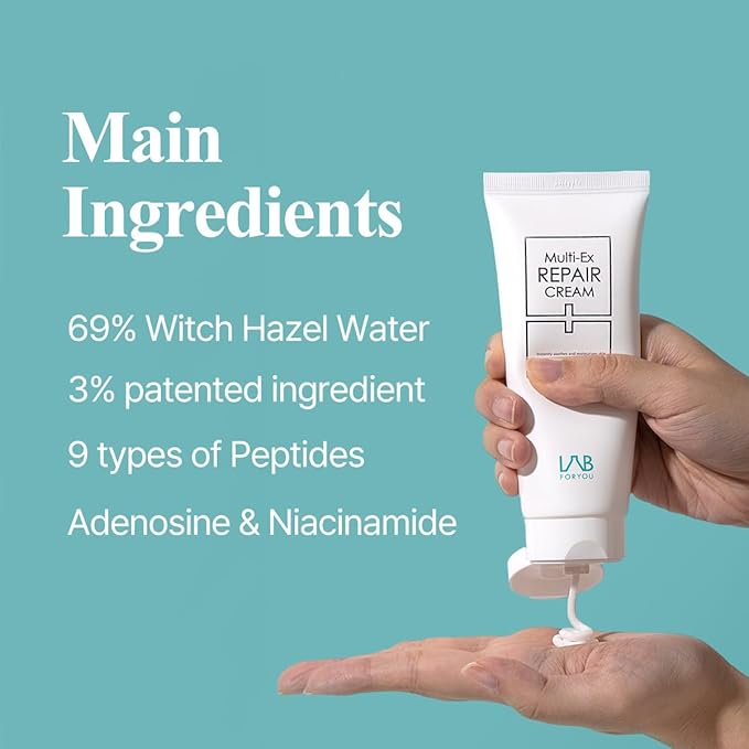 Multi-Ex Repair Cream 100ml – Korean Face Moisturizer with Niacinamide & EGF | Skin Repair Cream for Sensitive Skin | Soothing Facial Moisturizer for Women | Hydrating Moisture