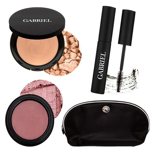 Gabriel Cosmetics About Face Set- Dual Powder Foundation (Olive SET)