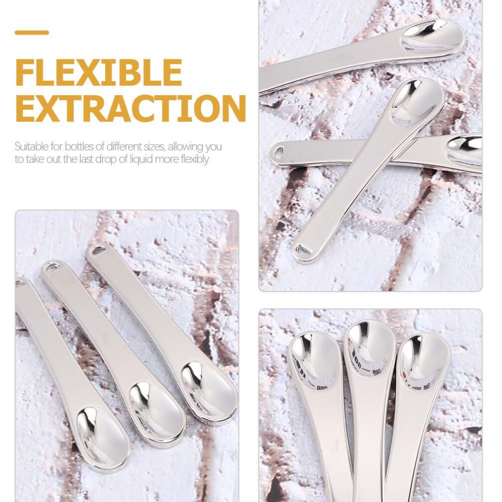 10pcs Cosmetic Spatula Makeup Tool for Facial Masks Creams Eye Creams Smooth Easy to Clean Flexible Application with Hanging Hole Skincare Beauty Spatulas