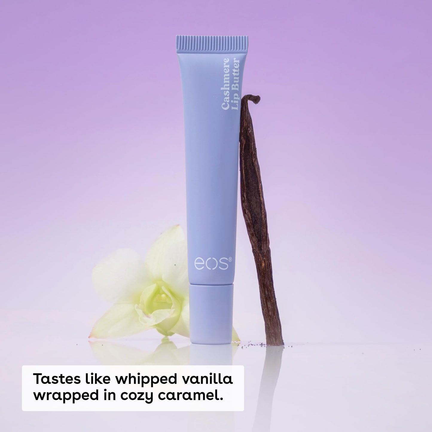 eos Cashmere Lip Butter, Vanilla Cashmere, eos Lip Butter with Plumping Peptides For Smooth Lips, 0.35 fl oz