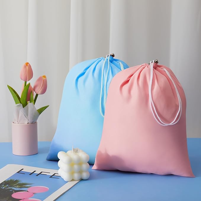 Irenare 2 Pcs Self Tanning Sleep Sack Self Tanning Sheets Protector Self Tan Sleep Bag Protect Sheets from Self Tanner Travel Camping Sheet Sleep Bag for Outdoor Travel Hotels(Pink, Blue)