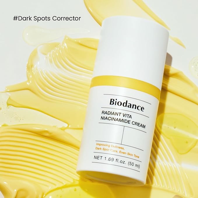 BIODANCE Radiant Vita Niacinamide Cream, Brightening, Dark Spot Correcting Facial Moisturizer | 1.69 fl.oz, 50ml