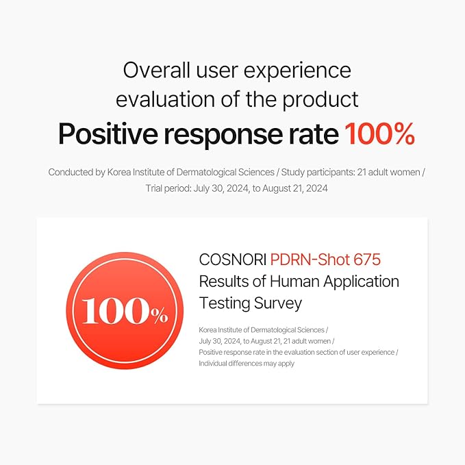 COSNORI PDRN-Shot 675 - Korea Facial Serum with 675,000 high purity spicules - Turnover K-Beauty Face Serum with High Nutrition Salmon DNA PDRN - Intensive facial first essence (50ml / 1.69 fl. oz.)