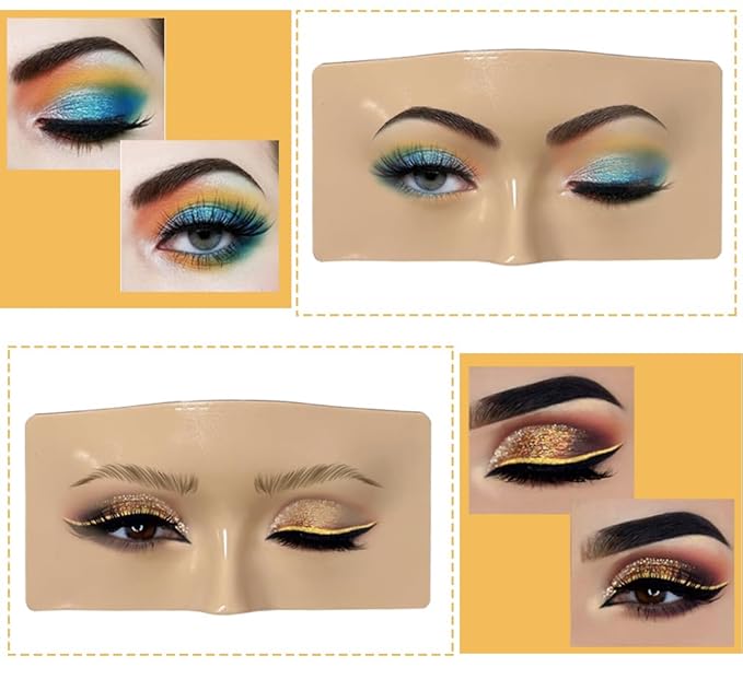 Makeup Practice Face, Makeup Mannequin Face with Makeup