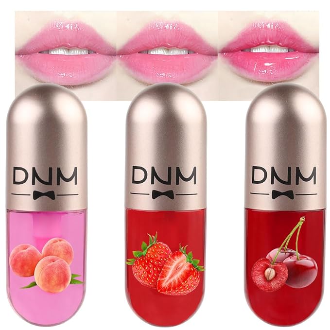 evpct 3Pcs Peach Strawberry Red cherry Mini Clear Changing